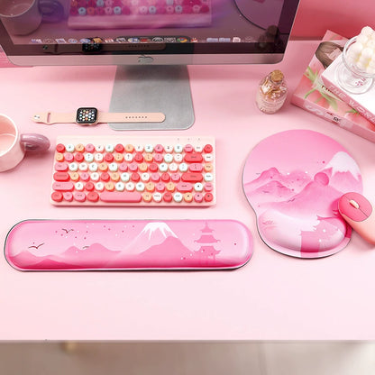 Sakura Pink Memory Foam Wrist Rest Pad