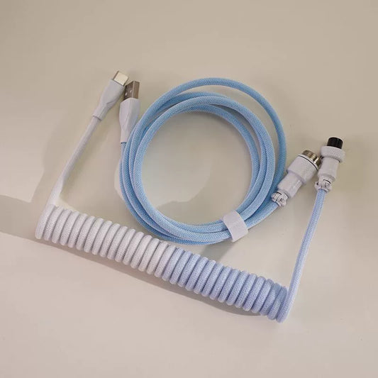 Glacier Aviator Coiled Braided Type-C Cable