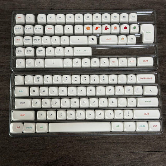 Orchard White MOA Keycaps FancyKeebs