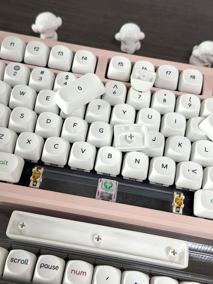 Orchard White MOA Profile 120+ Keys PBT Keycaps Set