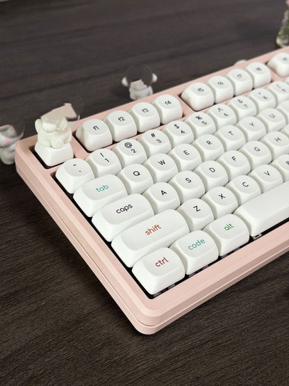 Orchard White MOA Profile 120+ Keys PBT Keycaps Set