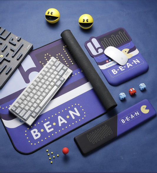 Premium Keyboard Mouse Wrist Rest Deskpad - Bean