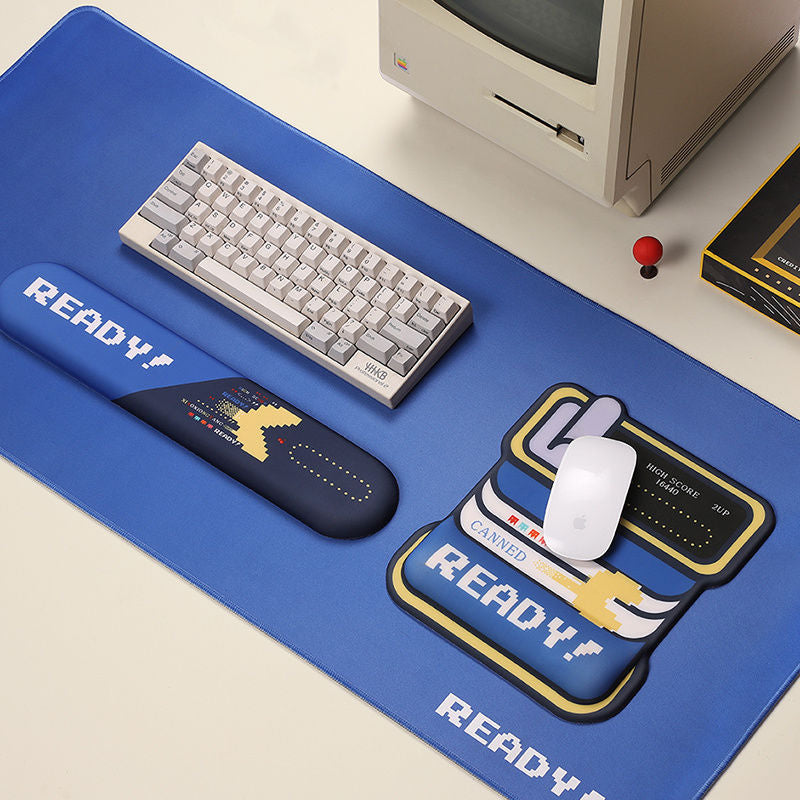 Premium Keyboard Mouse Wrist Rest Deskpad - Ready