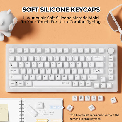 XVX Soft Silicone Pudding Keycaps Cherry Proffile 113 Keys Set