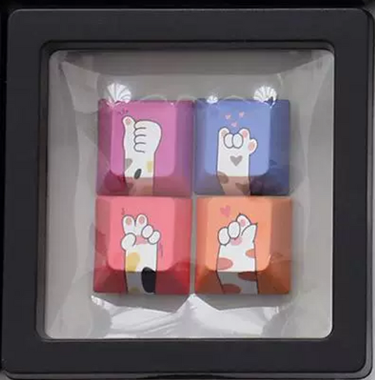 Cat Paws Arrow Keycaps Set