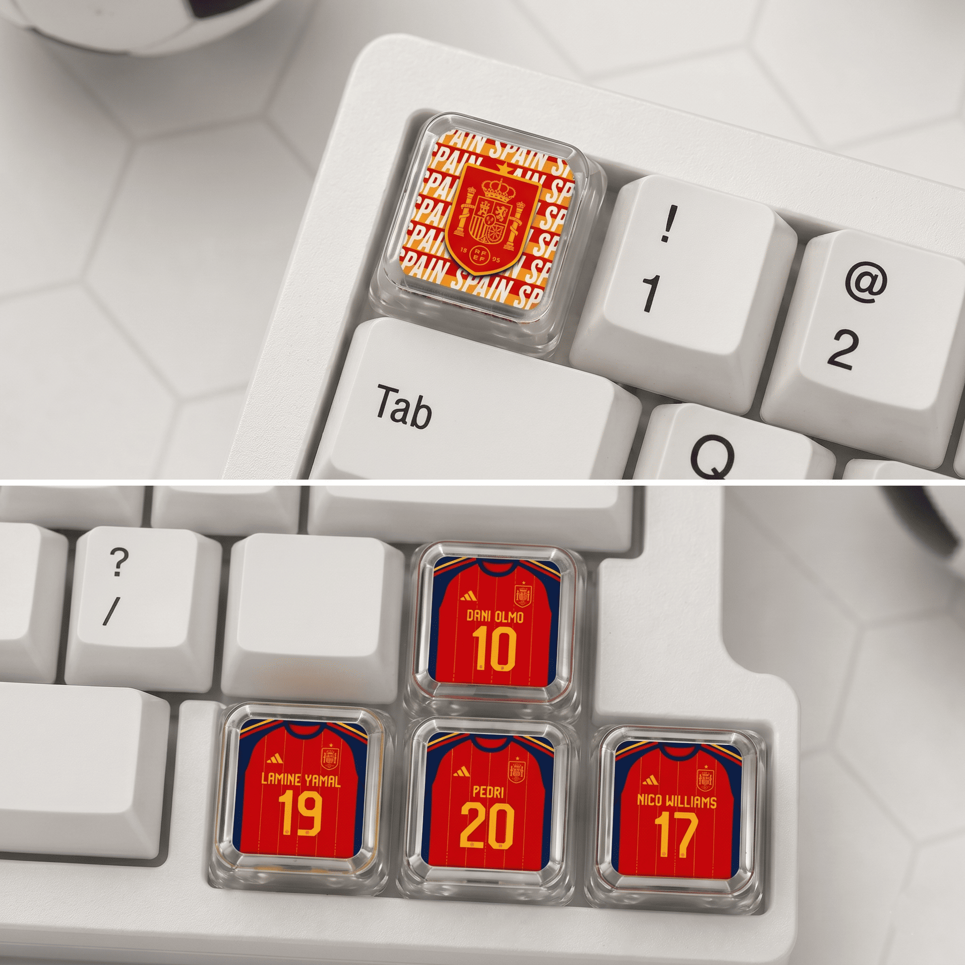 Spain Football Team Keycap Set