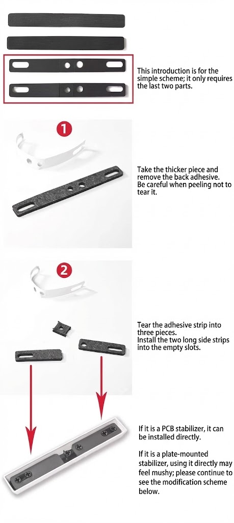 Spacebar Sound Dampener Foam Kit - 4in1