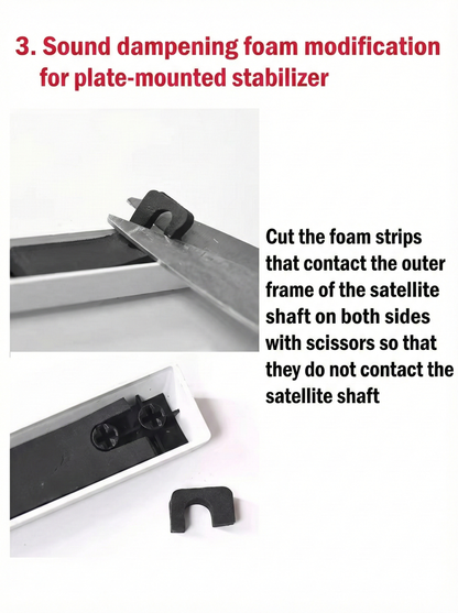 Spacebar Sound Dampener Foam Kit - 4in1