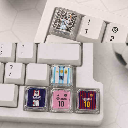 Messi Edition Football Jersey Caps XDA Profile - Set of 5 Keys