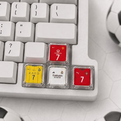CR7 Edition Football Jersey Caps XDA Profile - Set of 5 Keys