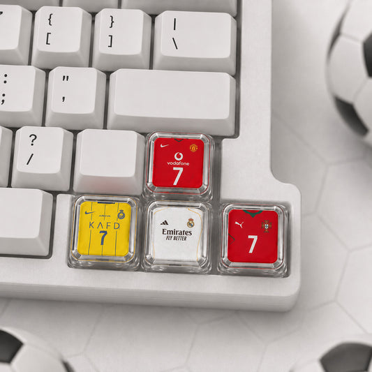 CR7 Edition Football Jersey Caps XDA Profile - Set of 5 Keys