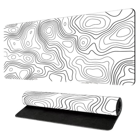 White Topographic 4mm Thick Anti Skid Deskpad 900*400*4mm Price in BD