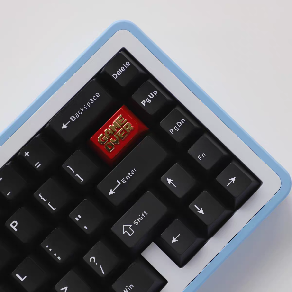 Zinc Alloy Game Over 1.5u Artisan Keycaps - 1 Key – FancyKeebs