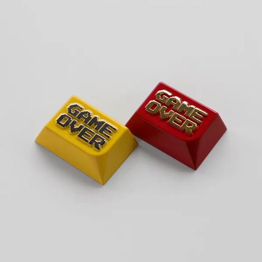 Zinc Alloy Game Over Keycaps