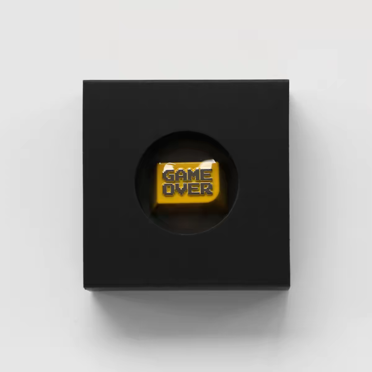Zinc Alloy Game Over Yellow Keycaps