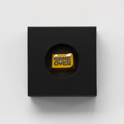 Zinc Alloy Game Over Yellow Keycaps