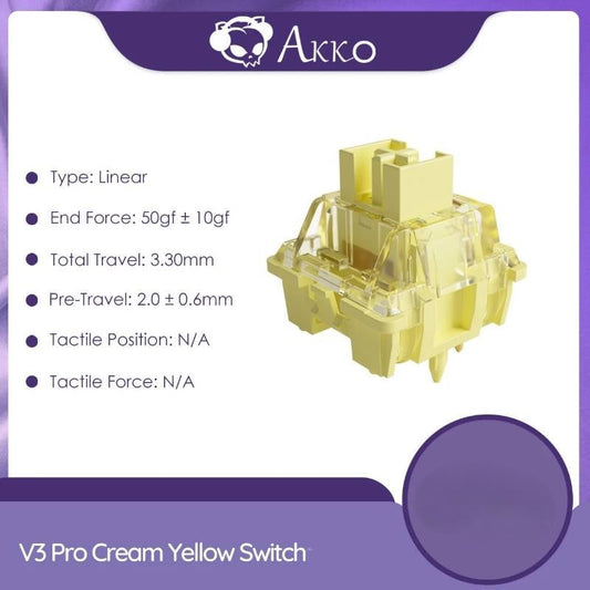 Akko V3 Creamy Yellow Pro Linear Switch
