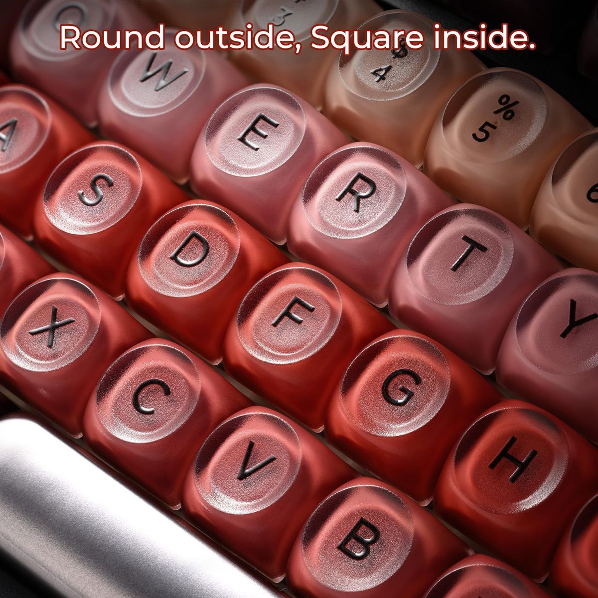 XVX Berry Semi Transparent HOA Profile 120+ Keys Keycaps Set