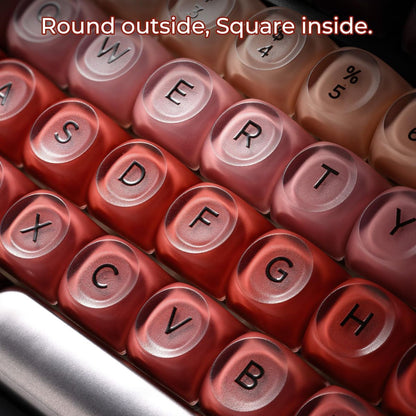 XVX Berry Semi Transparent HOA Profile 120+ Keys Keycaps Set
