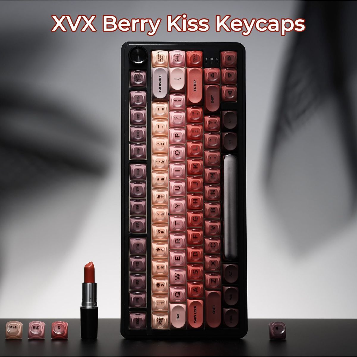 XVX Berry Semi Transparent HOA Profile 120+ Keys Keycaps Set