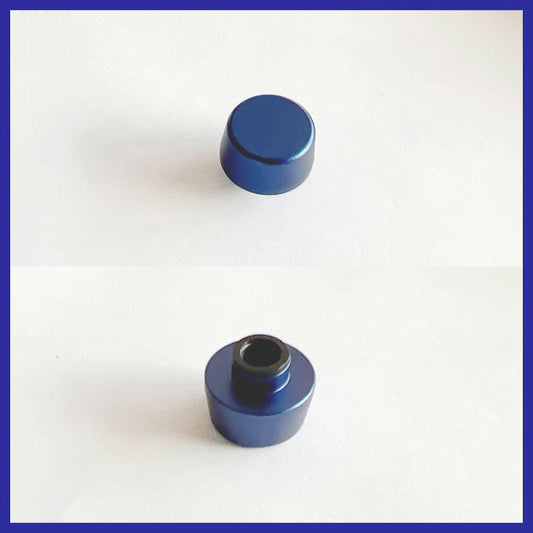 Feker Metal Knob - Inset Round - Blue
