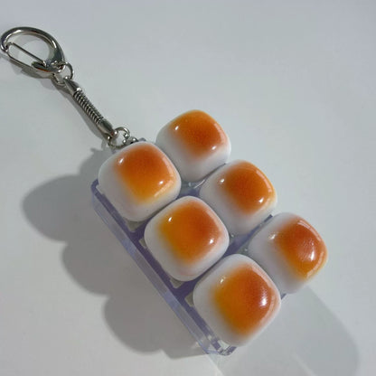 bun keycap fidget keychain 6 key