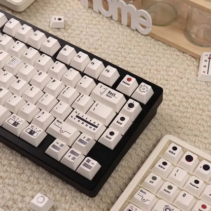 Retro Camera Themed Cherry Profile 144 Keys Keycaps Set