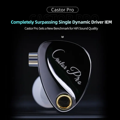 KZ Castor Pro Single Dynamic Driver IEM Harman Target Improved Bass Version