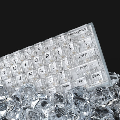 133 Key OEM Transparent/Clear Keycap - White