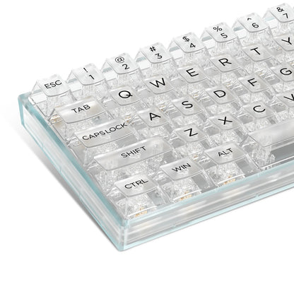 133 Key OEM Transparent/Clear Keycap - White