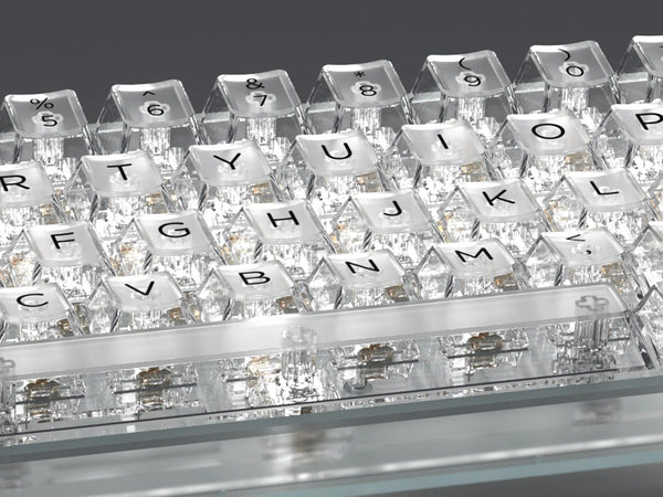 132 Key OEM Transparent/Clear Keycap - White – FancyKeebs