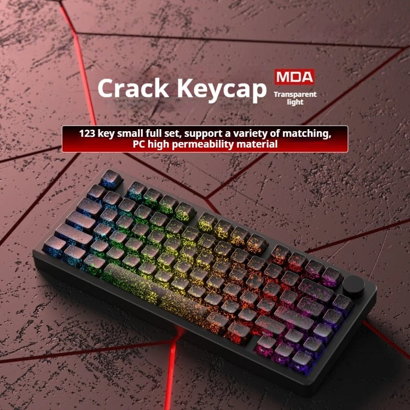 Leobog Cracked Shinethrough MDA Keycaps