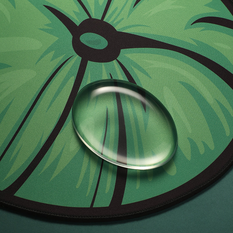 Premium Mouse Pad Wrist Rest - Leaf Droplet