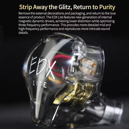 KZ EDX Lite The Super Linear Dynamic Driver IEM with Mic