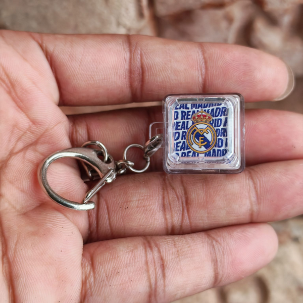 Real Madrid Football Keychain RGB LED Clicky FancyKeebs Bangladesh