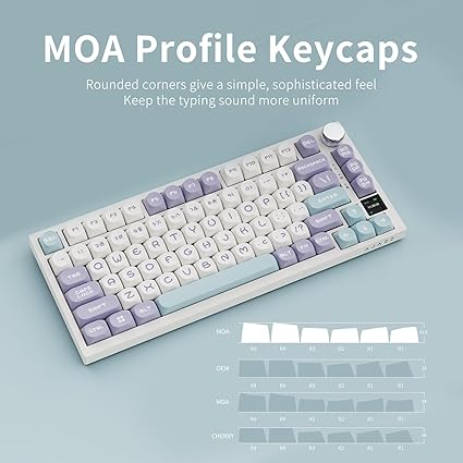 Ajazz Ah122 MOA Profile Double Shot PBT Keycaps Set