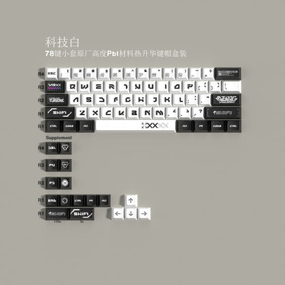 PrintStream 78 Keys PBT Original Height Keycaps