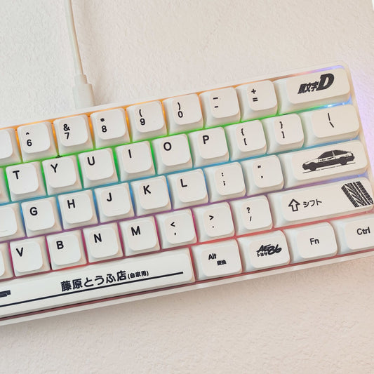 Initial D XDA PBT Keycaps Set (Canned)