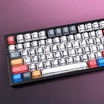 Classic Comic 1.7mm Thick PBT Original Height Keycaps