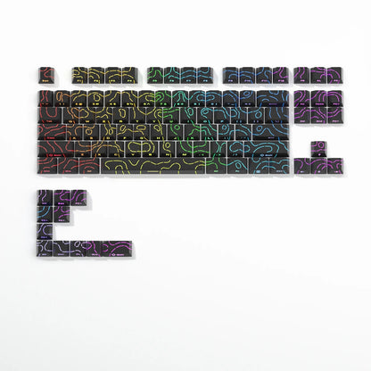 Shine Through Topograpgic Cherry Keycaps V4 - 87/120+ Keys