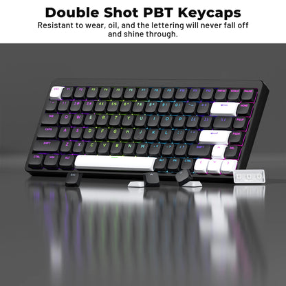 XVX Low Profile Black ShineThrough Double Shot PBT Keycaps