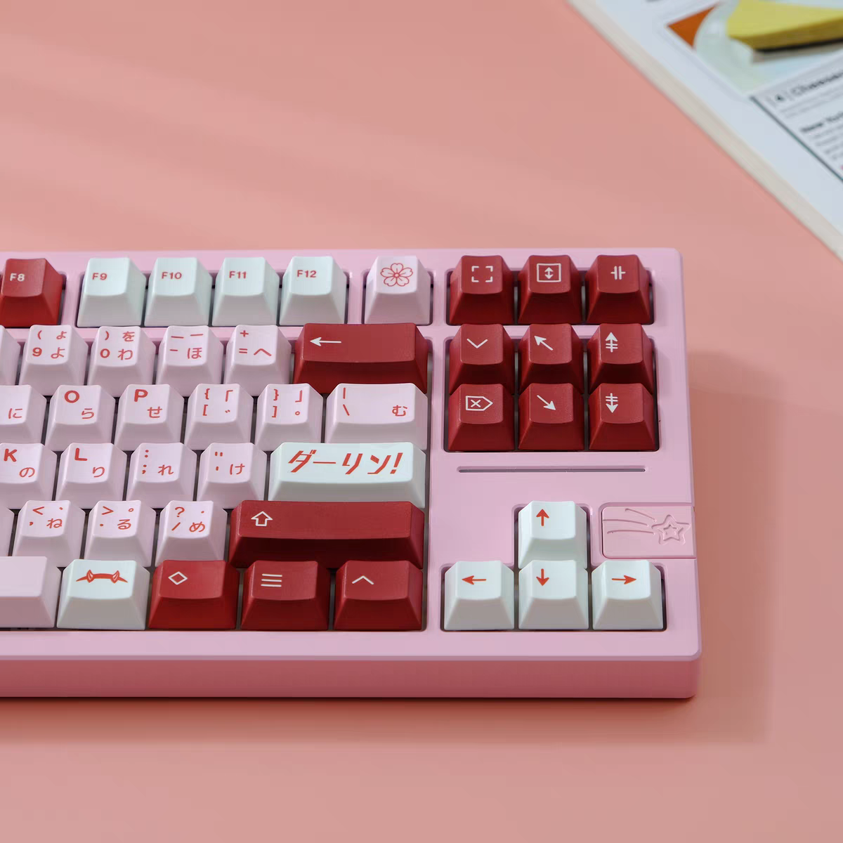 GMK Darling Cherry Profile 120+ Keys Keycaps Set