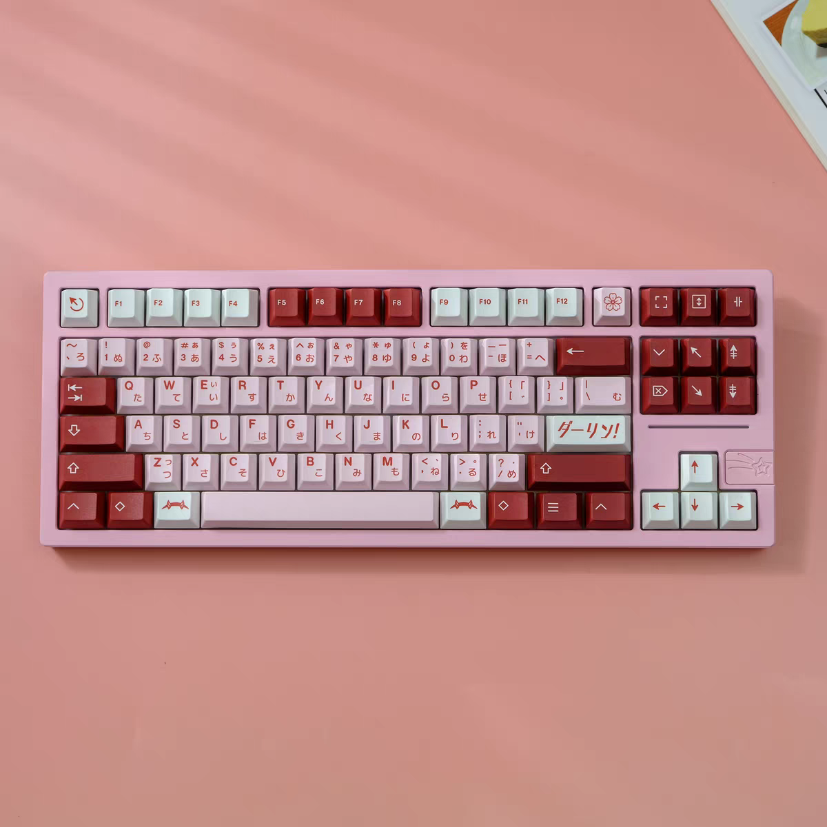 GMK Darling Cherry Profile 120+ Keys Keycaps Set