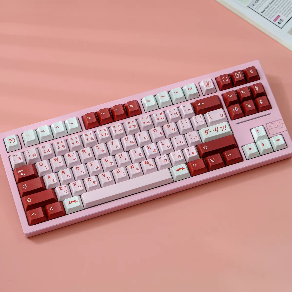 GMK Darling Cherry Profile 120+ Keys Keycaps Set