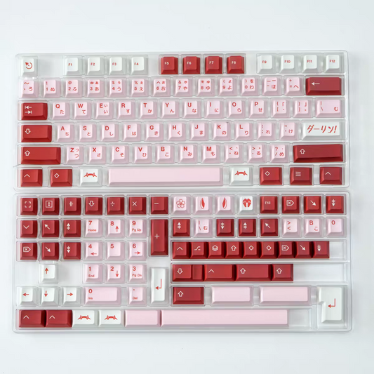 GMK Darling Cherry Profile 120+ Keys Keycaps Set