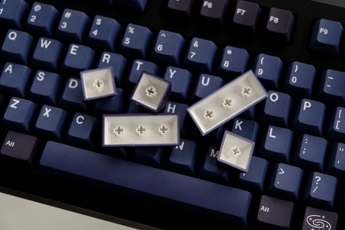 Backside of GMK Milky Way Cherry Profile Keycaps