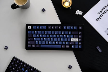 GMK Milky Way Cherry Profile Galaxy Keycap on a Keyboard