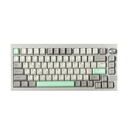 Retro Green Greek Cherry Profile 140+ Keys Keycaps Set