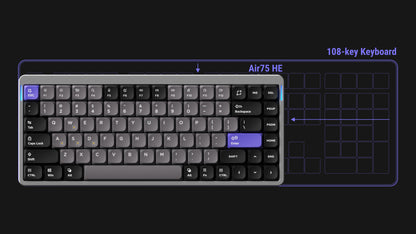 NuPhy Air75 HE  Magnetic Switch Gaming Keyboard