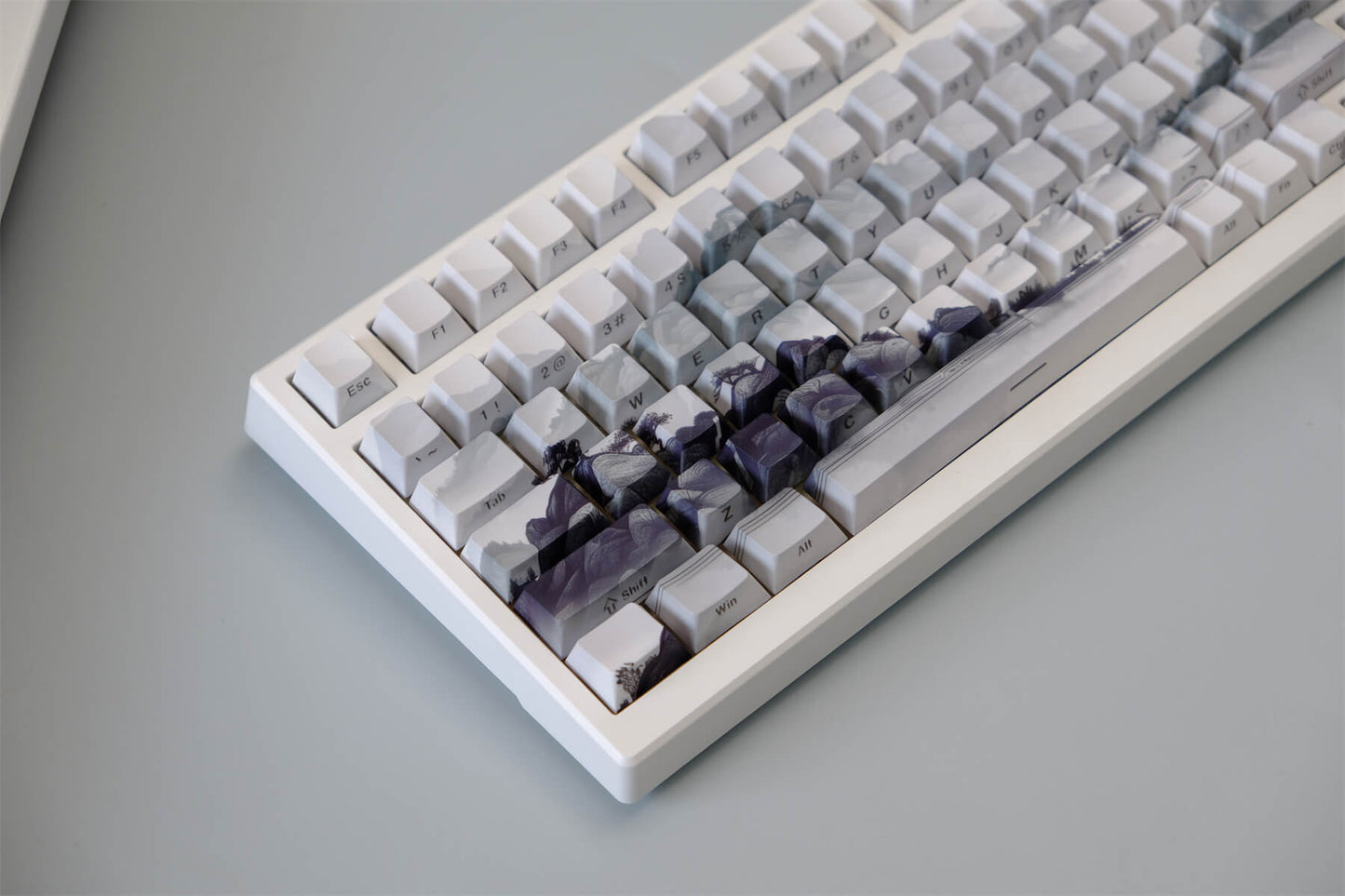 Ink Mountain Side Engraved PBT 120+ Keys Keycaps Set